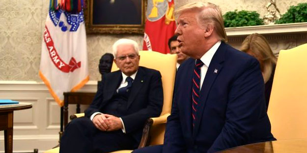ABD Başkanı Trump yine alay konusu oldu! İtalya Cumhurbaşkanı şaştı kaldı!