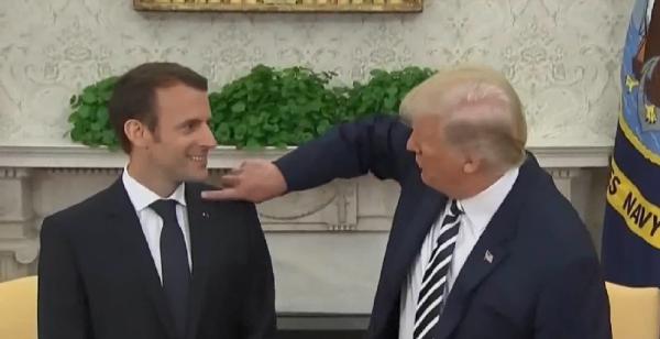 Trump'tan Macron'a olay gönderme