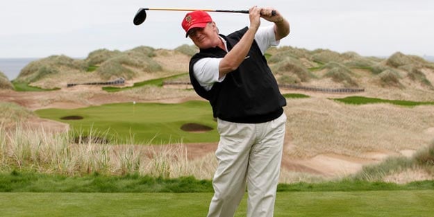 ABD borsalarını alt üst eden paylaşım! Trump'tan Fed'e 'golfçü' benzetmesi!