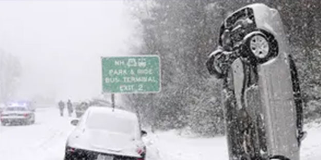 ABD 'de kar fırtınası başladı! Taşkınlar oluştu
