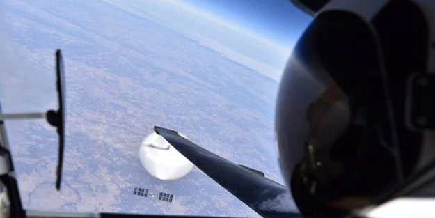 ABD hava kuvvetleri görüntülendi! Çin'in UFO'su