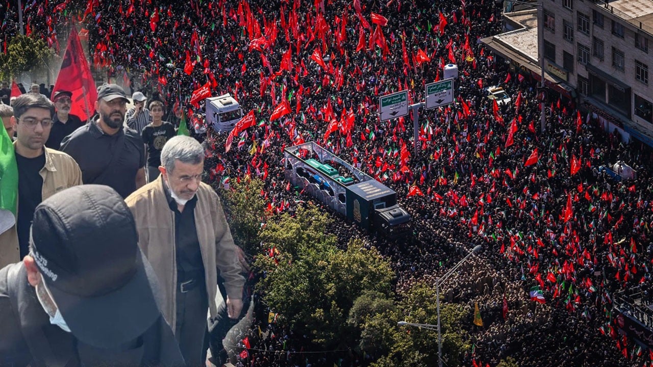 ABD-İsrail’in bir algısı daha çöktü: 'Öldü' denilen Ahmedinejad, Humeyni’nin cenazesinde!