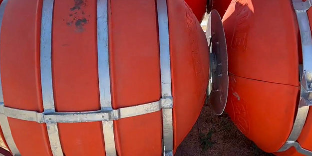 ABD-Meksika sınırına testereli şamandıra