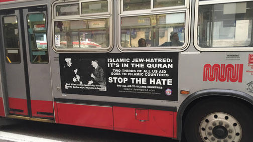 ABD otobüslerine islâm karşıtı afiş
