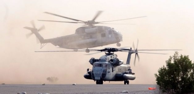 PKK üssüne iniş yapan ABD helikopteri bakın ne yaptı!