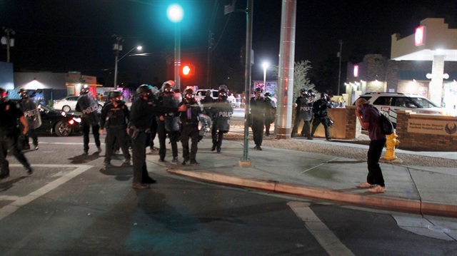 ABD polisinden biber gazlı müdahale