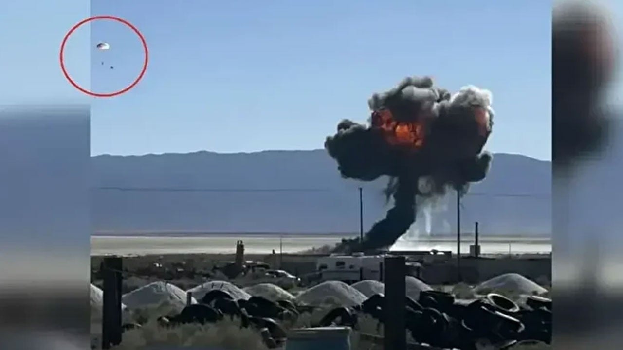 ABD savaş uçağı çöle çakıldı