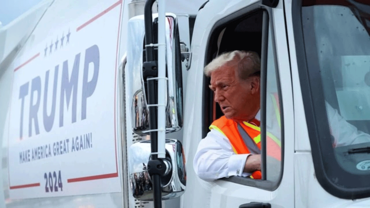ABD seçimlerinde şov zamanı: Trump çöpçü oldu!