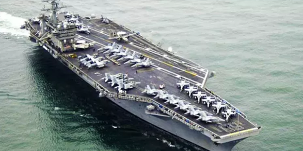 ABD uçak gemisinde inanılmaz olay: Yakıt içip zehirlendiler