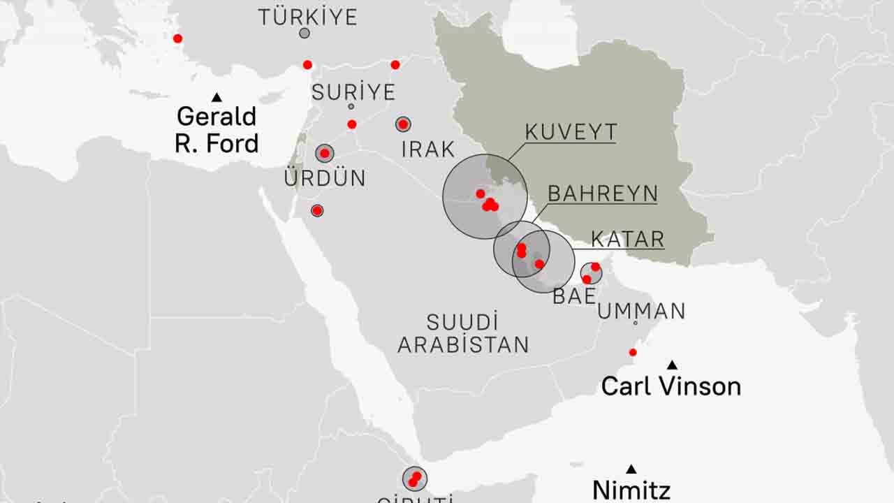 ABD üslerinde alarm yükseldi: Uydu görüntülerinde askeri yığınak
