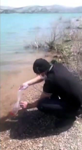 ABD uyruklu şahsa baraj gölünde izinsiz balıklandırma yapmaktan 10 bin lira ceza 