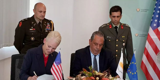 ABD ve Güney Kıbrıs dibimizde savunma iş birliği anlaşması yaptı