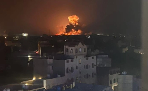 ABD ve İngiliz savaş uçakları Yemen'i Gazze’ye çevirdi! Yemen’e de aydınlığı! getirdiler gece gündüze dönüştü