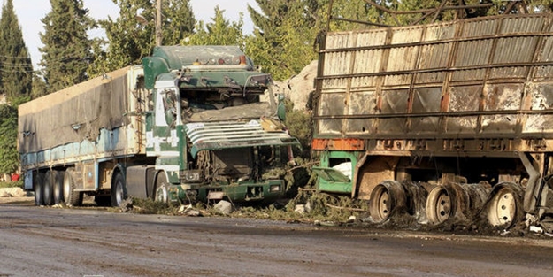 ABD: Yardım konvoyunu Rusya vurdu