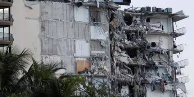 ABD'de 12 katlı bina kısmen çöktü