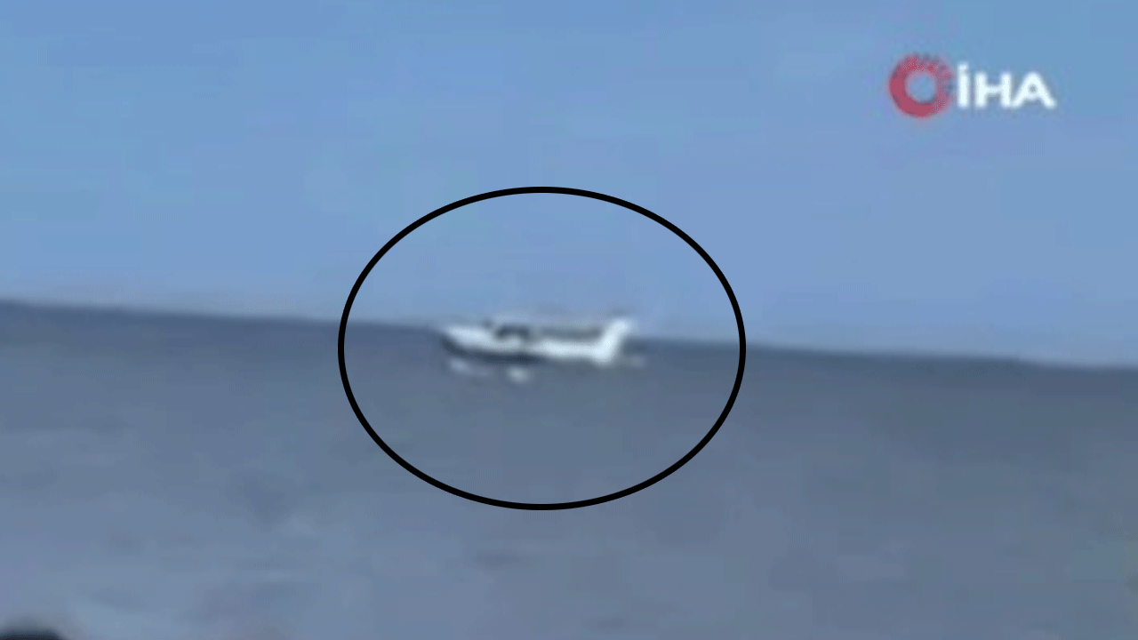 ABD'de acil iniş yapan uçak takla attı!