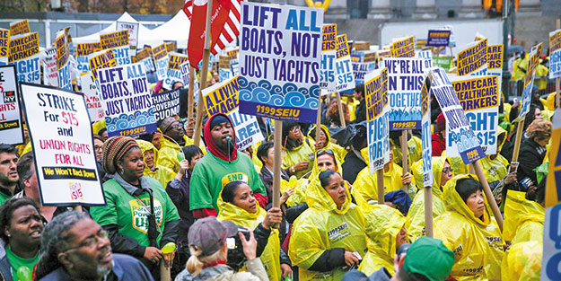 ABD’de asgari ücret protestoları