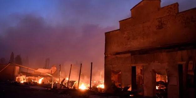 ABD'de bir kasaba kül oldu