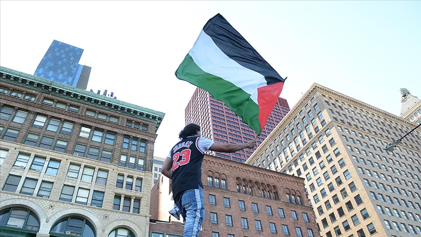 ABD'de bir üniversite duvarına yazılan Filistin'e destek yazıları için nefret suçu soruşturması