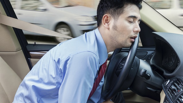 ABD'de direksiyon başında uyuyakaldı!