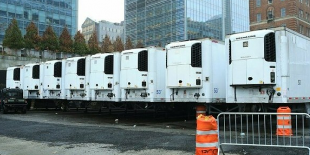 ABD'de durum ağırlaşıyor! Mobil morg kurdular