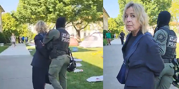 ABD'de 'Gazze'de bebekler katlediliyor' diyen profesöre ters kelepçe