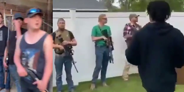 ABD'de iç savaş manzarası! Milliyetçi Amerikalılar sokaklara indi