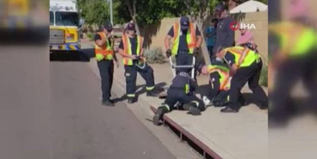 ABD'de kanalda mahsur kalan adam günler sonra kurtarıldı!