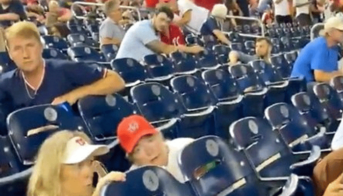 ABD'de korku dolu anlar! Birbirlerini ezdiler