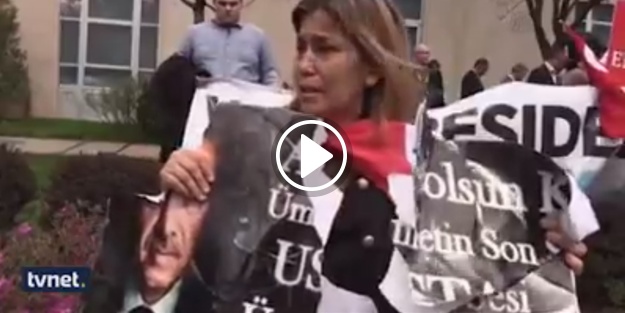 ABD'de Türk bayraklı kadına saldırı!