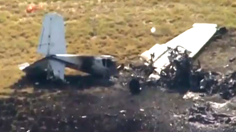 ABD'de uçak çarpışması ölü ve yaralılar var