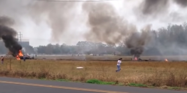 ABD'de uçak düştü: Ölüler var