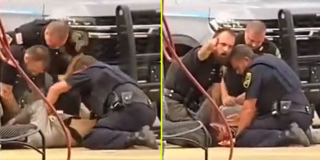 ABD'de yine polis şiddeti! Etraftakiler dayanamayıp müdahale etti