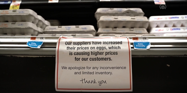 ABD'de yumurta krizi: Fiyatlar resmen uçtu