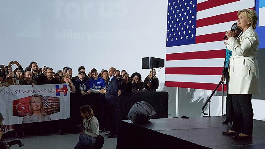 ABD'deki Türklerden Hillary Clinton'a destek
