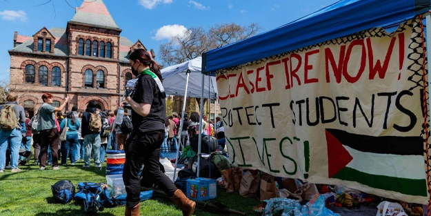ABD’deki üniversite intifadasının lideri: 'Soykırım duruncaya kadar buradayız'