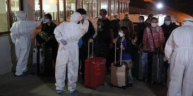 ABD'den gelen 288 Türk vatandaşı Trabzon'da karantinaya alındı