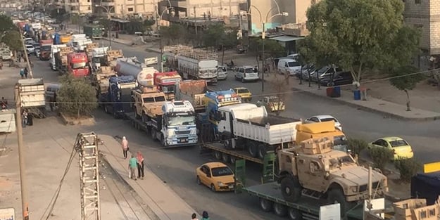 ABD yine yaptı! 500 araçlık konvoy