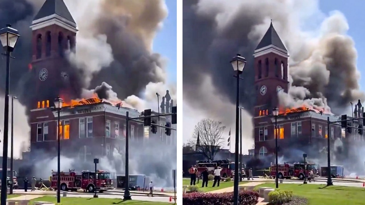 ABD’nin tarihi adliyesi kül oldu!