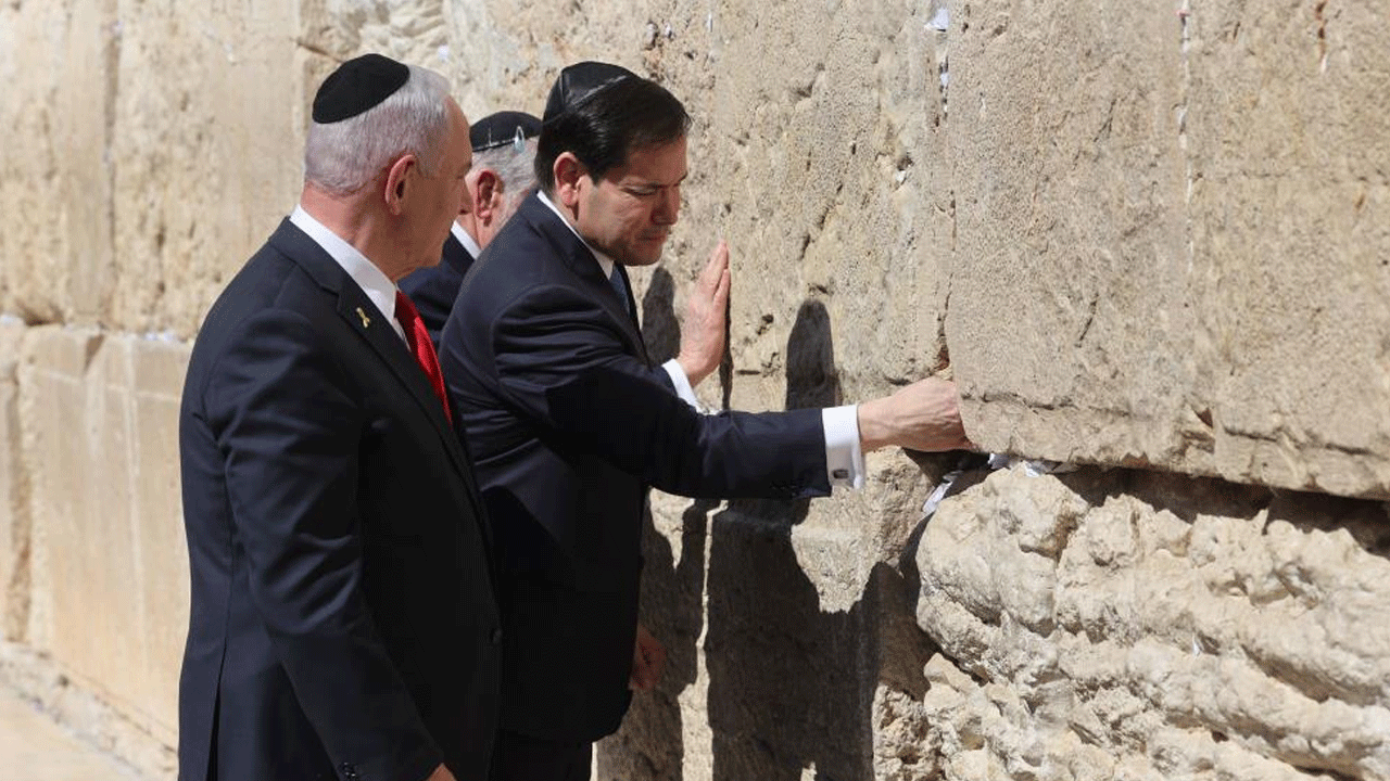 ABD’li Bakan Rubio Ağlama Duvarı’nda! Terör devleti İsrail'den vazgeçmeyecekler