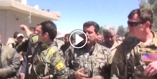 ABD'li komutan PKK'lı teröristlerle!
