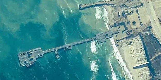 ABD'li uzman: Gazze sınırında kurulan yüzer liman 'tam bir tiyatro'