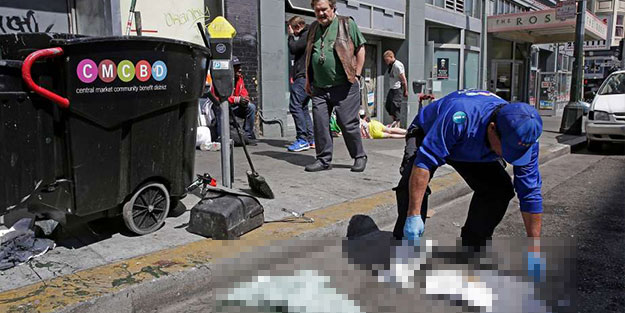 ABD’liler medeniyet saçıyor... San Fransisco helaya döndü, sokaklar insan pisliğiyle doldu