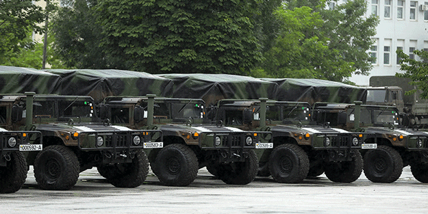 ABD'nin askeri araç yardımı Balkanlar'a ulaştı