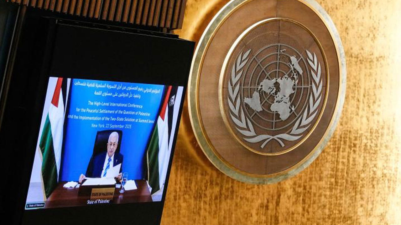 ABD'nin katılmasını engellediği Filistin Devlet Başkanı Abbas, video bağlantıyla BM'ye seslendi: Topraklarımızdan ayrılmayacağız