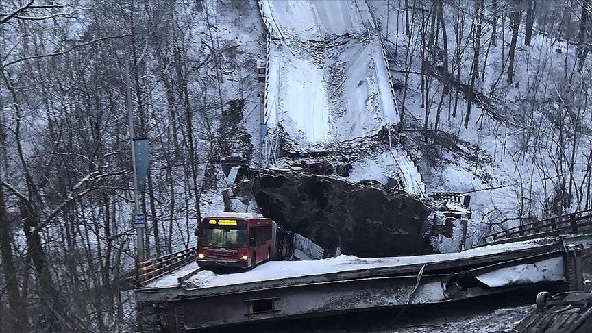 ABD'nin Pittsburgh kentinde Biden'ın 'altyapı ziyareti' öncesi köprü çöktü