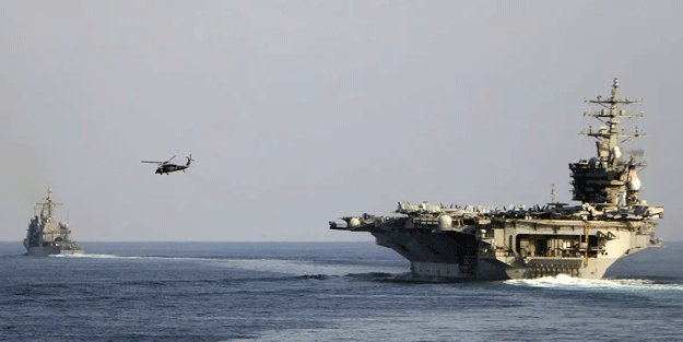 ABD'nin uçak gemisi Eisenhower vuruldu!