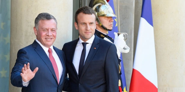 Abdullah ile Macron, Suriye ve Irak'ı görüştü