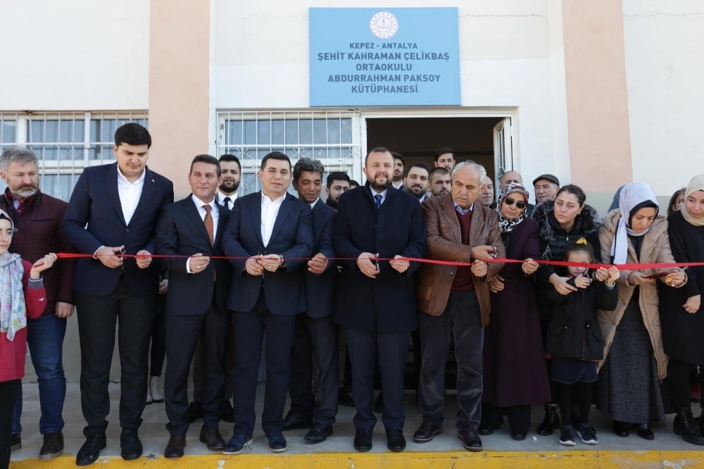 Abdurrahman Paksoy adına kütüphane açıldı 