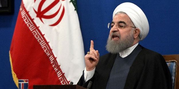 ABD'yi açıkça 'düşman' olarak nitelendirdi! Ruhani'den çok sert sözler!